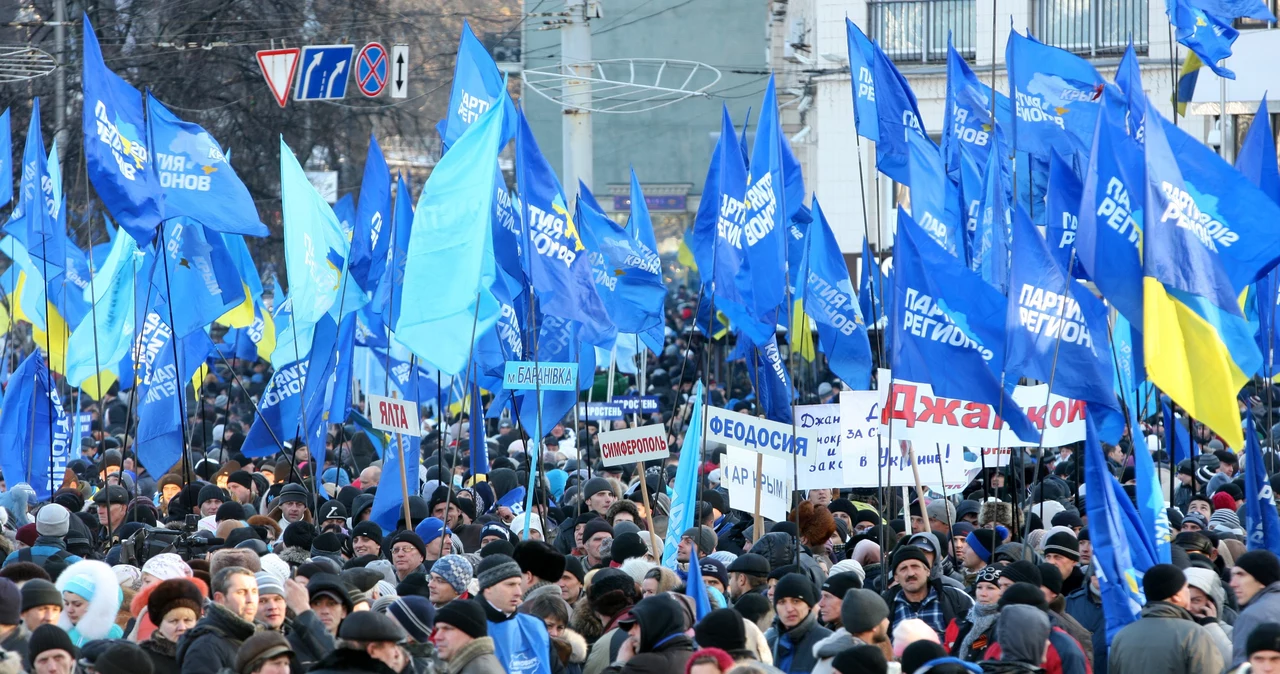 Zwolennicy Janukowycza i Partii Regionów