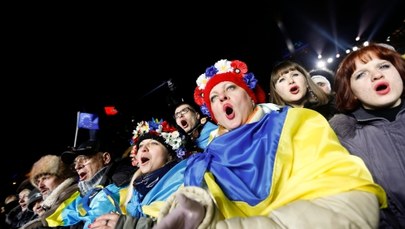 Pół miliona Ukraińców odśpiewało hymn na Majdanie   
