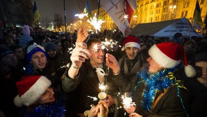 Pół miliona Ukraińców odśpiewało hymn na Majdanie   