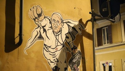 Papież Franciszek jako Superman  