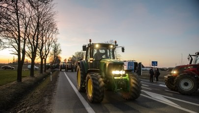 Rolnicy blokują drogi na Mazowszu