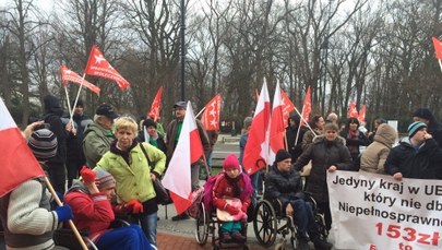 "To nie premier niepełnosprawnych". Poruszający protest w Sejmie