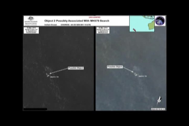 Australijscy eksperci odkryli na zdjęciach satelitarnych dwa duże obiekty unoszące się na wodzie w południowej części Oceanu Indyjskiego. Ich zdaniem mogą to być szczątki zaginionego 8 marca samolotu pasażerskiego malezyjskich linii lotniczych. Miejsce, w którym znajdują się obiekty, położone jest około 2600 km na południowy zachód od miasta Perth.