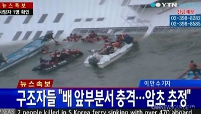Zatonął prom u wybrzeży Korei. 100 osób zaginionych