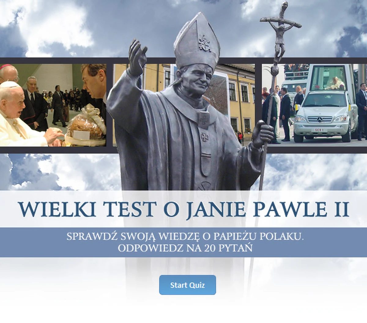 Sprawdź swoją wiedzę o świętym Janie Pawle II. Wielki test przygotowaliśmy z okazji kanonizacji papieża Polaka wspólnie z portalem Stacja7.pl.