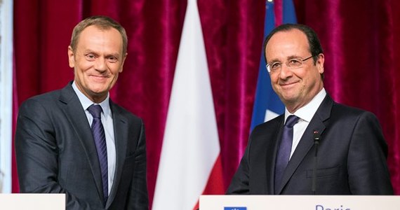 Prezydent Francji Francoise Hollande zapewnił po spotkaniu z premierem Donaldem Tuskiem, że Polska i Francja "w pełni porozumiały się" w sprawie projektu europejskiej unii energetycznej. 