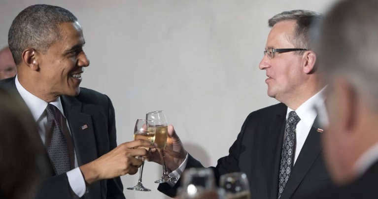 Barack Obama i Bronisław Komorowski