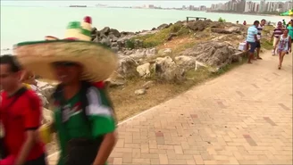 Fani reprezentacji Brazylii oraz Meksyku gotowi na starcie obu ekip. Wideo
