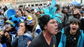 Tak w Montevideo świętowano awans Urugwaju