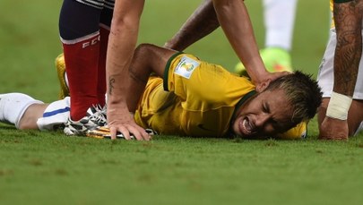 Mundial 2014: Neymar ma pęknięty trzeci kręg lędźwiowy