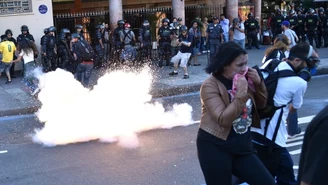 MŚ 2014: Policja rozgoniła protestantów przed finałem