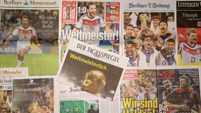 Mundial 2014: Światowa prasa zachwycona Niemcami  