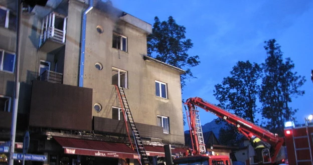 Pożar restauracji w centrum Zakopanego