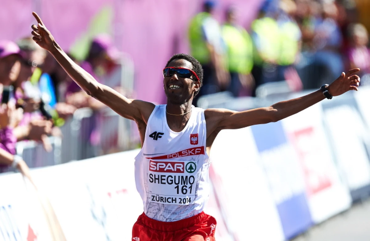 Reprezentujący Polskę Yared Shegumo został w Zurychu wicemistrzem Europy w biegu maratońskim, uzyskując czas 2:12.00. To pierwszy w historii medal dla Polski na tym dystansie. 