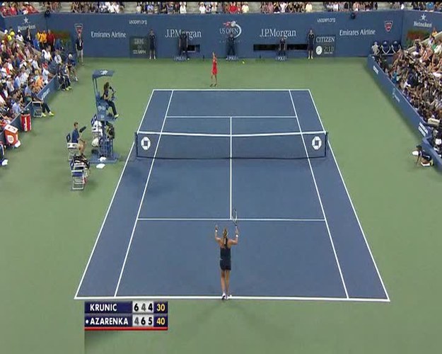 Wiktoria Azarenka pokonała Aleksandrę Krunić 4:6, 6:4, 6:4 na US Open