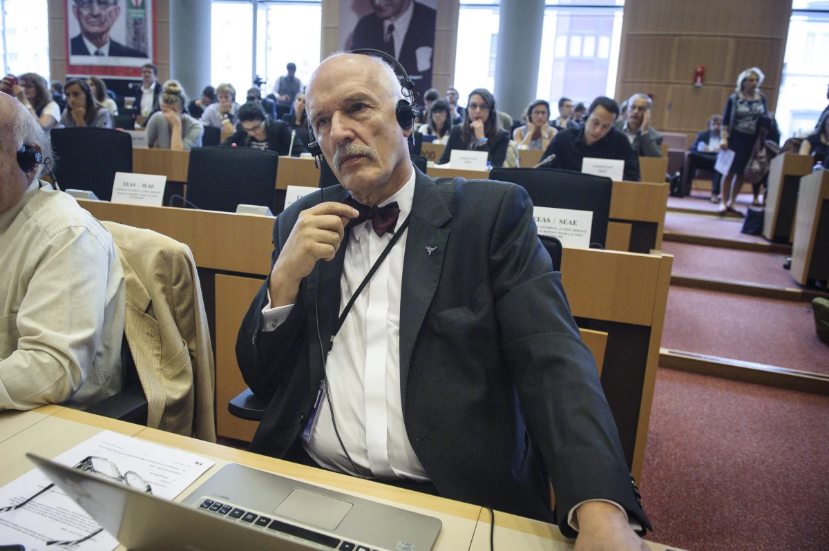 Szef europarlamentu Martin Schulz ukarał polskiego europosła Janusza Korwin-Mikkego za niestosowną wypowiedź o "Murzynach Europy", która padła podczas sesji Parlamentu Europejskiego 16 lipca. Europoseł został pozbawiony diet za 10 dni, czyli 3 040 euro. Komentując decyzję szefa PR, mówił o "zemście socjalisty na antysocjaliście", a także, że "przodkowie pana Schulza obrabowali mojego ojca na wiele większe sumy, niż pan Schulz mnie".