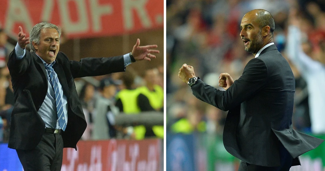 Jose Mourinho (z lewej) i Josep Guardiola