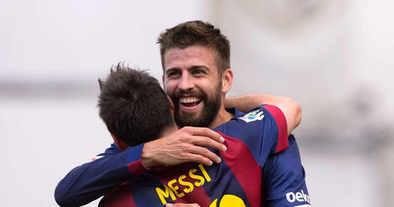 Gerard Pique i Leo Messi