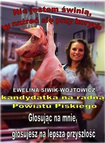 "Nie jestem świnią, by nażreć się przy korycie"