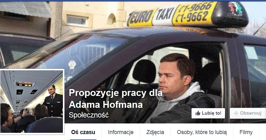 Internet szuka pracy dla Adama Hofmana