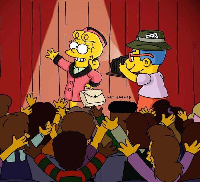 Zdjęcie ilustracyjne Simpsonowie odcinek 3 "The President Wore Pearls"