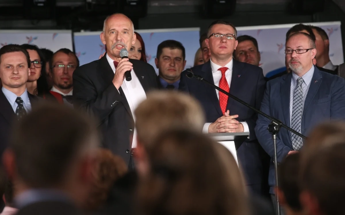 "Oczekiwałem wyniku na poziomie 7-8 proc.; jestem bardzo zdziwiony i rozczarowany - powiedział lider Kongresu Nowej Prawicy Janusz Korwin-Mikke na wieczorze wyborczym swego ugrupowania w warszawskim klubie "Hybrydy". "Zobaczymy, jak sprawa będzie wyglądała w poszczególnych województwach" - dodał. 