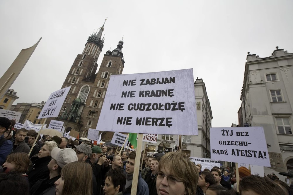 Marsz Ateistów i Agnostyków. Kraków, 2009