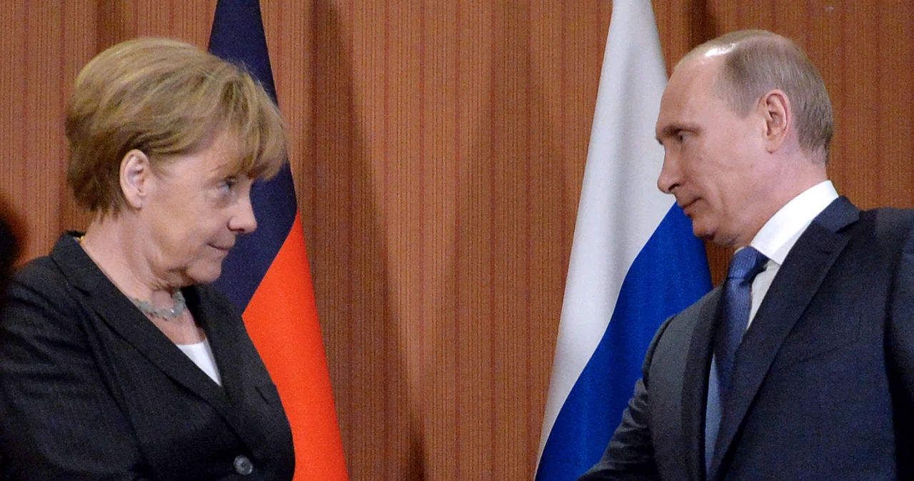 Angela Merkel i Władimir Putin