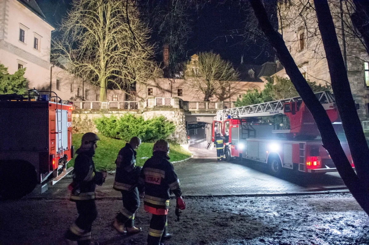 Groźny pożar zamku w Kliczkowie na Dolnym Śląsku. Zapaliło się tam najwyższe piętro i dach. Nie ma informacji, że ktoś mógł ucierpieć. 