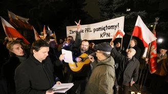 Protest przed domem Czesława Kiszczaka