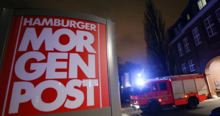 Straż pożarna ugasiła pożar w "Hamburger Morgenpost"