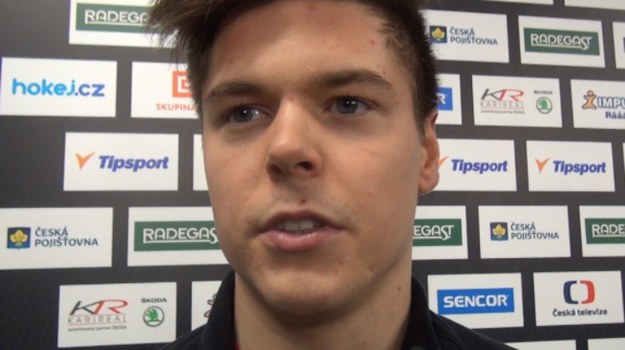 Aron Chmielewski – hokeista reprezentacji o meczu Ocelarzi - Sparta Praga.