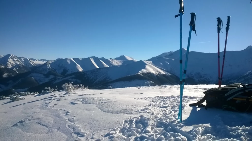 Grześ, Tatry - widok na Wołowiec 