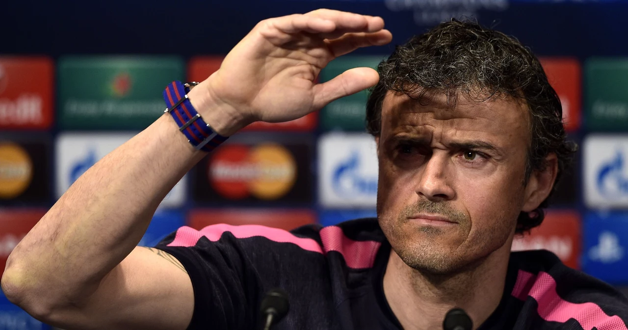 Luis Enrique na przedmeczowej konferencji prasowej