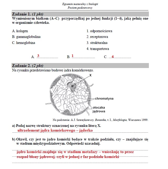 Matura 2015 - biologia