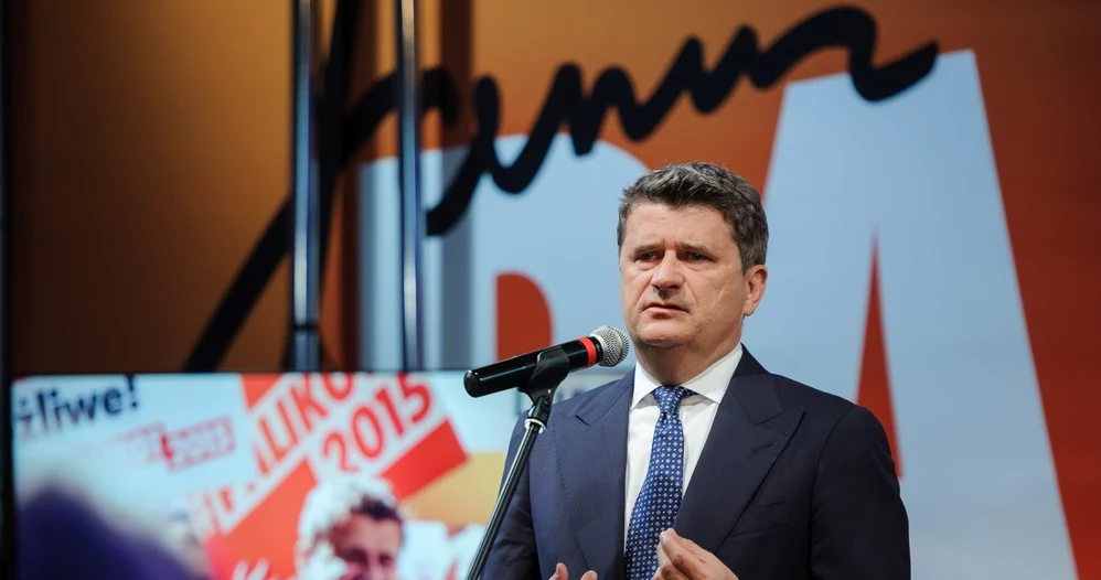 Janusz Palikot podczas wieczoru wyborczego