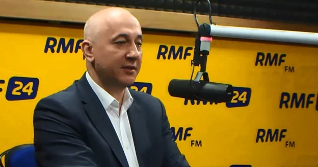 Joachim Brudziński w studiu RMF FM