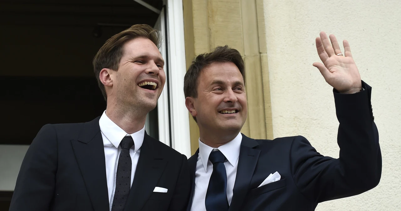 Xavier Bettel (z prawej) i Gauthier Destenay