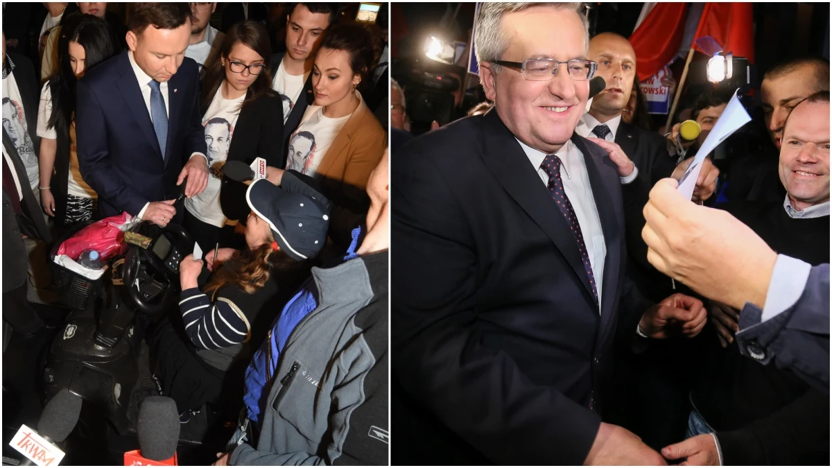 ​Andrzej Duda i Bronisław Komorowski starli się w niedzielny wieczór w telewizyjnej debacie. Urzędujący prezydent zarzucił kandydatowi PiS-u zmianę poglądów ws. m.in. rolnictwa, in vitro, limitów emisji CO2, górników. Duda zaprzeczał i zarzucał jednocześnie Komorowskiemu, że przypomniał sobie o obywatelach, gdy ci powiedzieli mu "nie" w I turze.