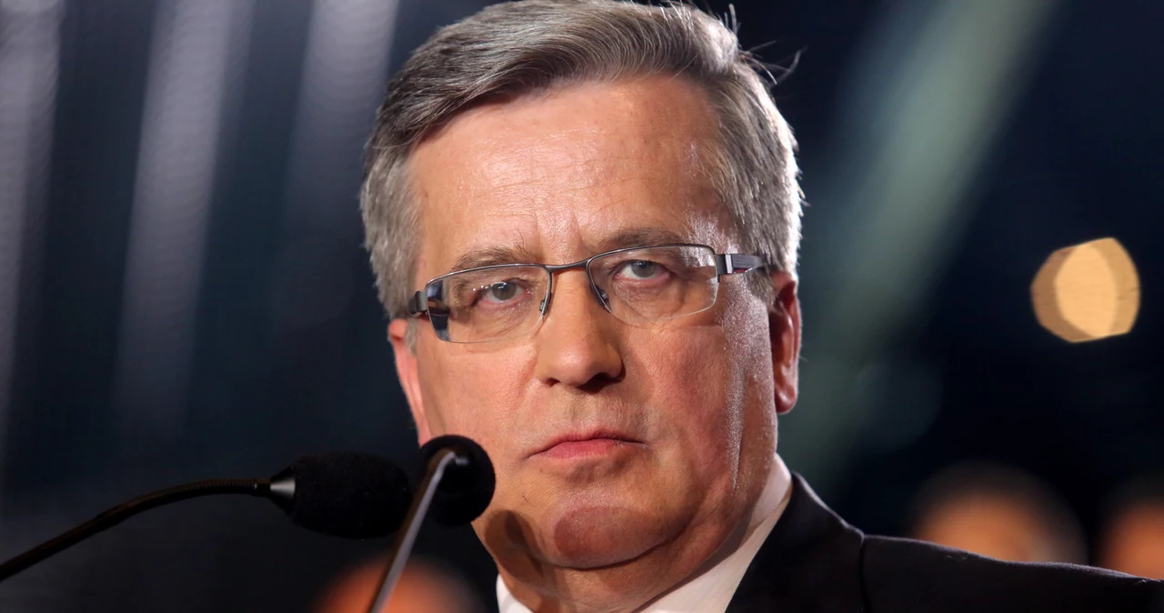 Ubiegający się o reelekcję prezydent Bronisław Komorowski 