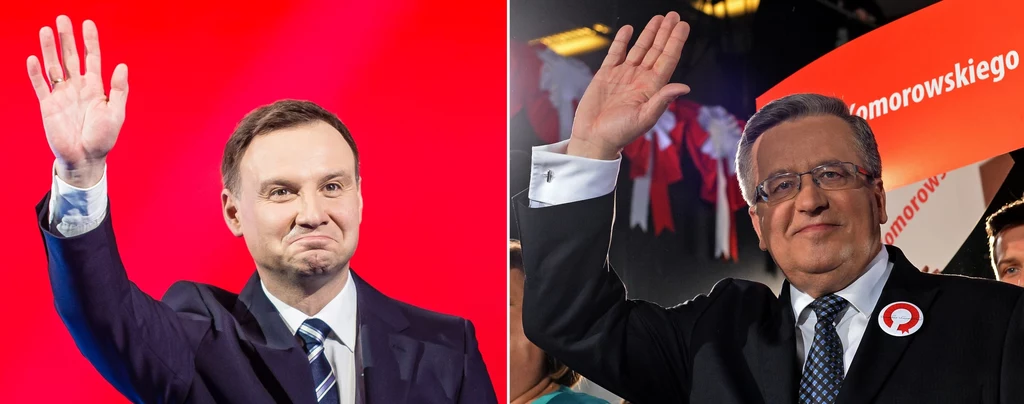 Andrzej Duda i Bronisław Komorowski walczą o urząd prezydenta