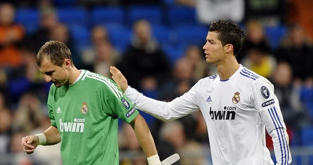 Jerzy Dudek i Cristiano Ronaldo