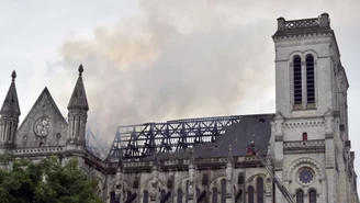 Pożar uszkodził zabytkową bazylikę w Nantes