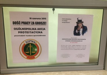 Protest pracowników sądów. Chcą podwyżek