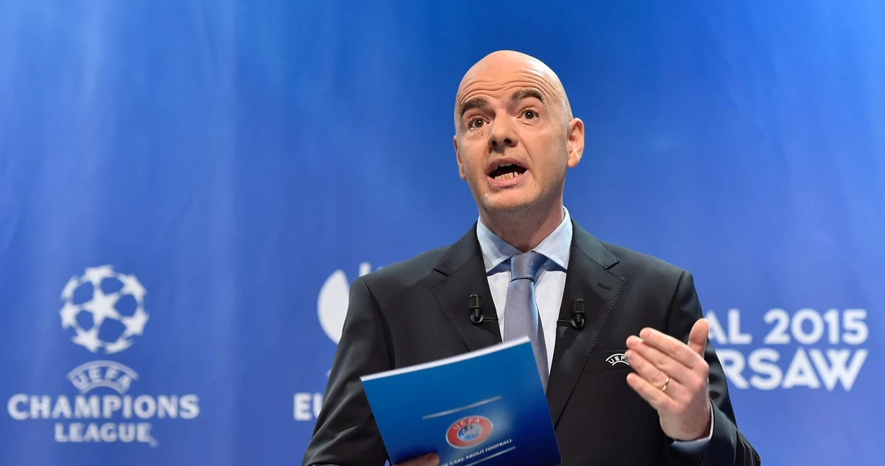 Sekretarz generalny UEFA - Gianni Infantino tradycyjnie będzie mistrzem ceremonii