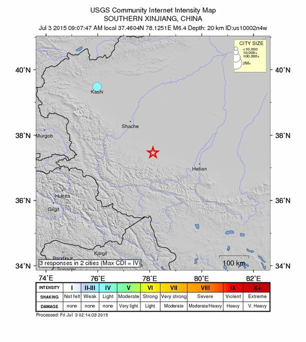Trzęsienie ziemi o sile 6,5 st. w skali Richtera nawiedziło położoną na zachodzie Chin prowincję Xinjiang.. Co najmniej 3 osoby zginęły, a 71 zostało rannych - poinformowały miejscowe władze.