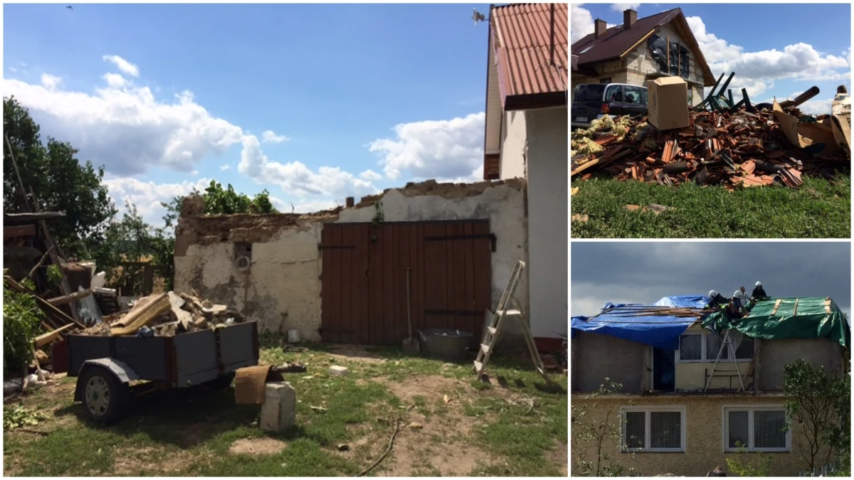 "Czarno się zrobiło, huk, na dworze wszystko latało. Później obraz jak po wojnie" - tak mieszkaniec Zawałów w Kujawsko-Pomorskiem opisuje żywioł, który w niedzielę spustoszył wieś. Przez Zawały i kilka innych miejscowości w gminie Obrowo przeszła trąba powietrzna. Uszkodziła blisko 60 budynków. Jutro najbardziej poszkodowani przez nawałnicę mieszkańcy mają dostać po 6 tysięcy złotych zasiłku na najpilniejsze potrzeby.