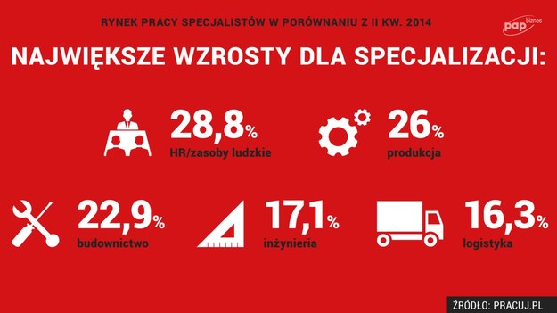 Zawody medyczne, inżynierowie, informatycy – zdaniem Polaków, na te branże popyt jest największy. A jak jest w istocie? Urszula Zając-Pałdyna z pracuj.pl mówi PAP Biznes, że w II kwartale 2015 r. najbardziej poszukiwani byli specjaliści z zakresu handlu i sprzedaży, obsługi klienta, finansów i IT. 