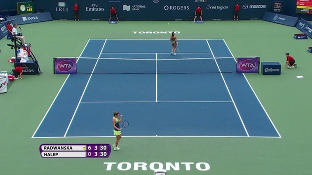 Agnieszka Radwańska przegrała 6:0, 3:6, 1:6 z Rumunką Simoną Halep w ćwierćfinale turnieju WTA Premier w Toronto.