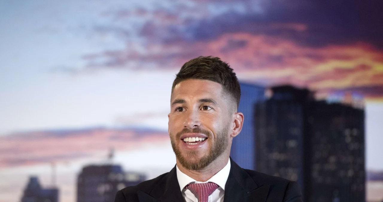 Sergio Ramos podczas konferencji prasowej